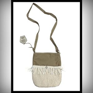 Handmade Crossbody Bag Repurposed Material NWT